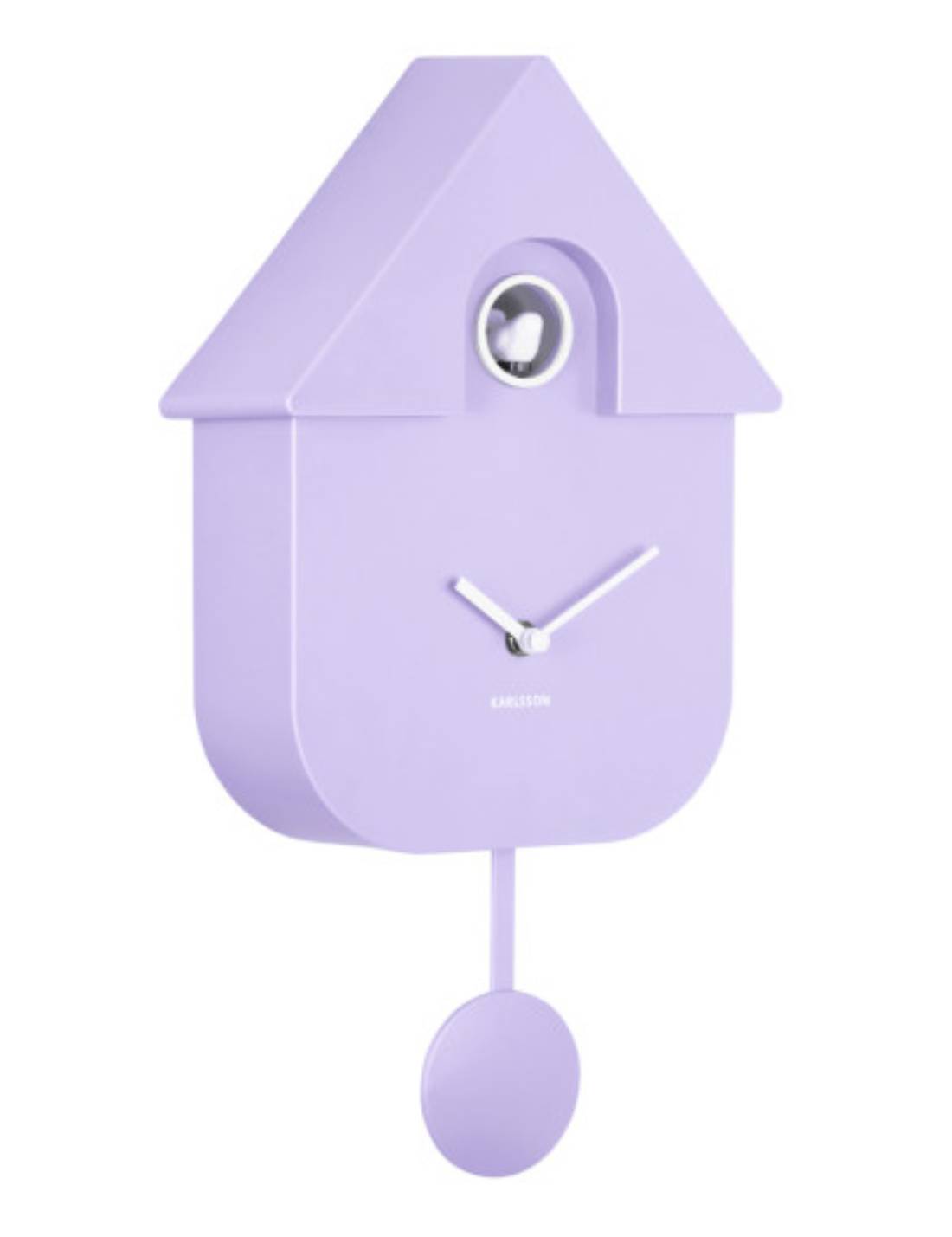 Orologio Moderno A Cucù In ABS Viola Pastello