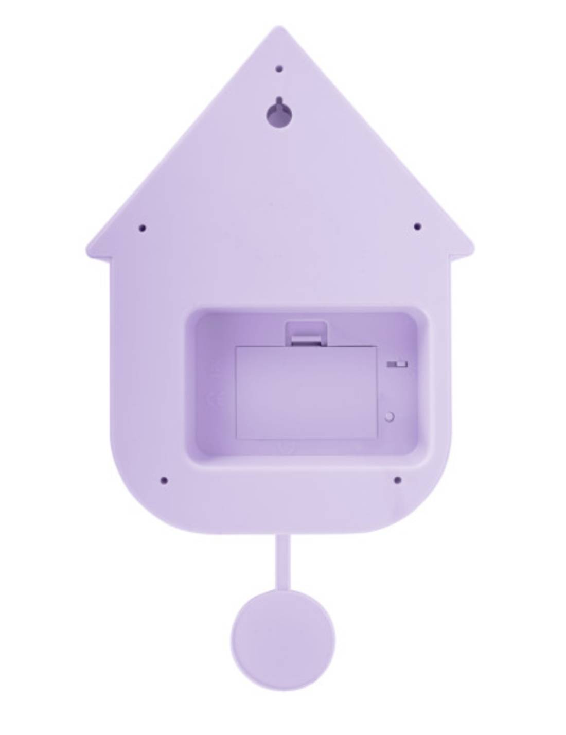Orologio Moderno A Cucù In ABS Viola Pastello