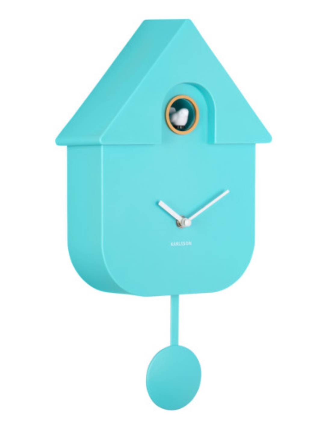 Orologio Moderno A Cucù In ABS Azzurro Turchese
