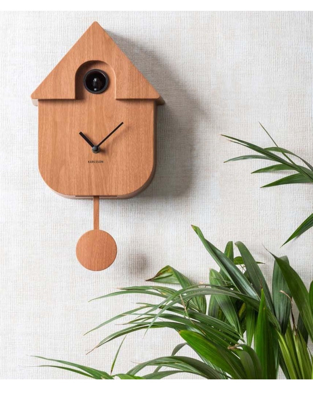 Orologio Moderno A Cucù In ABS Legno Scuro
