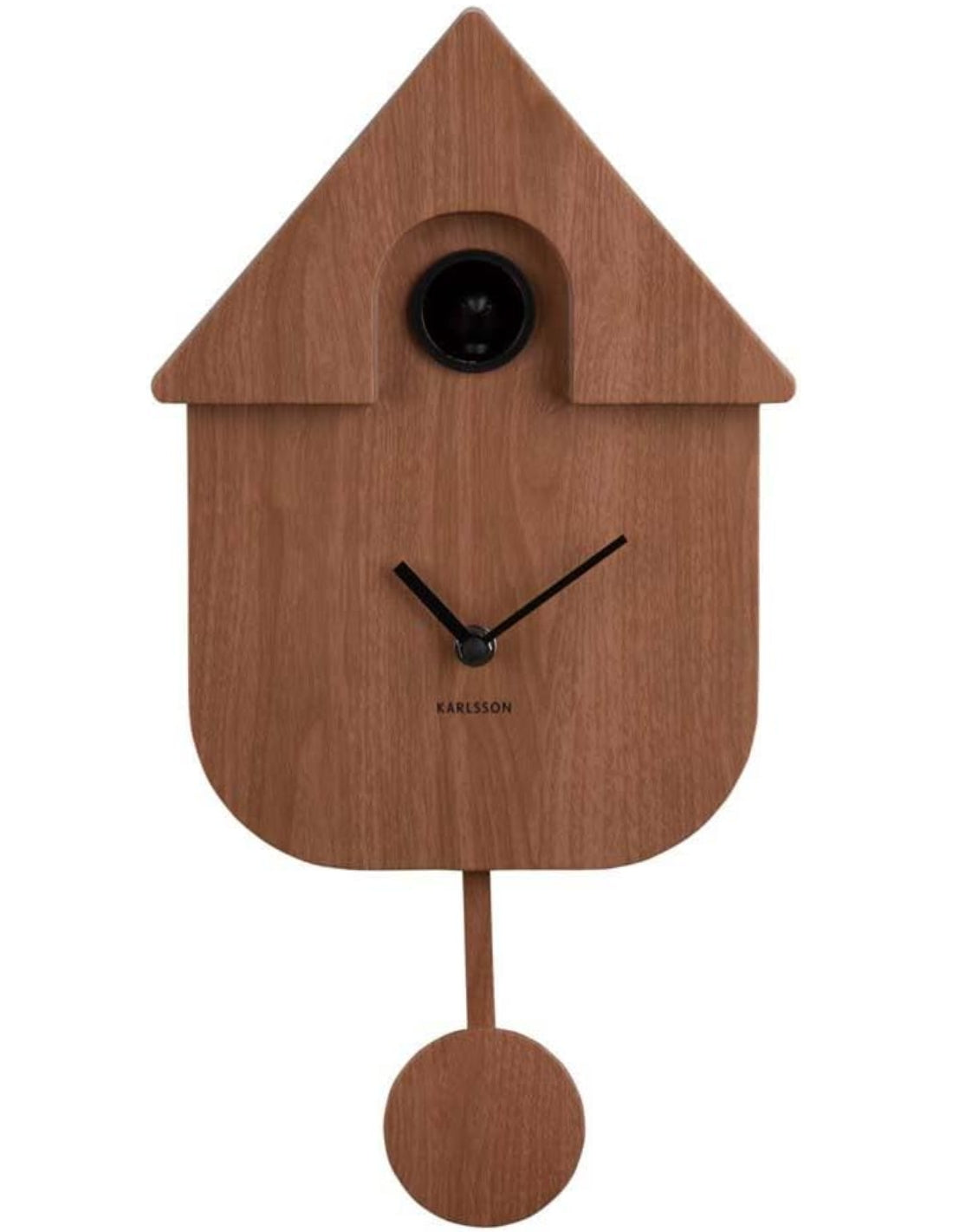 Orologio Moderno A Cucù In ABS Legno Scuro
