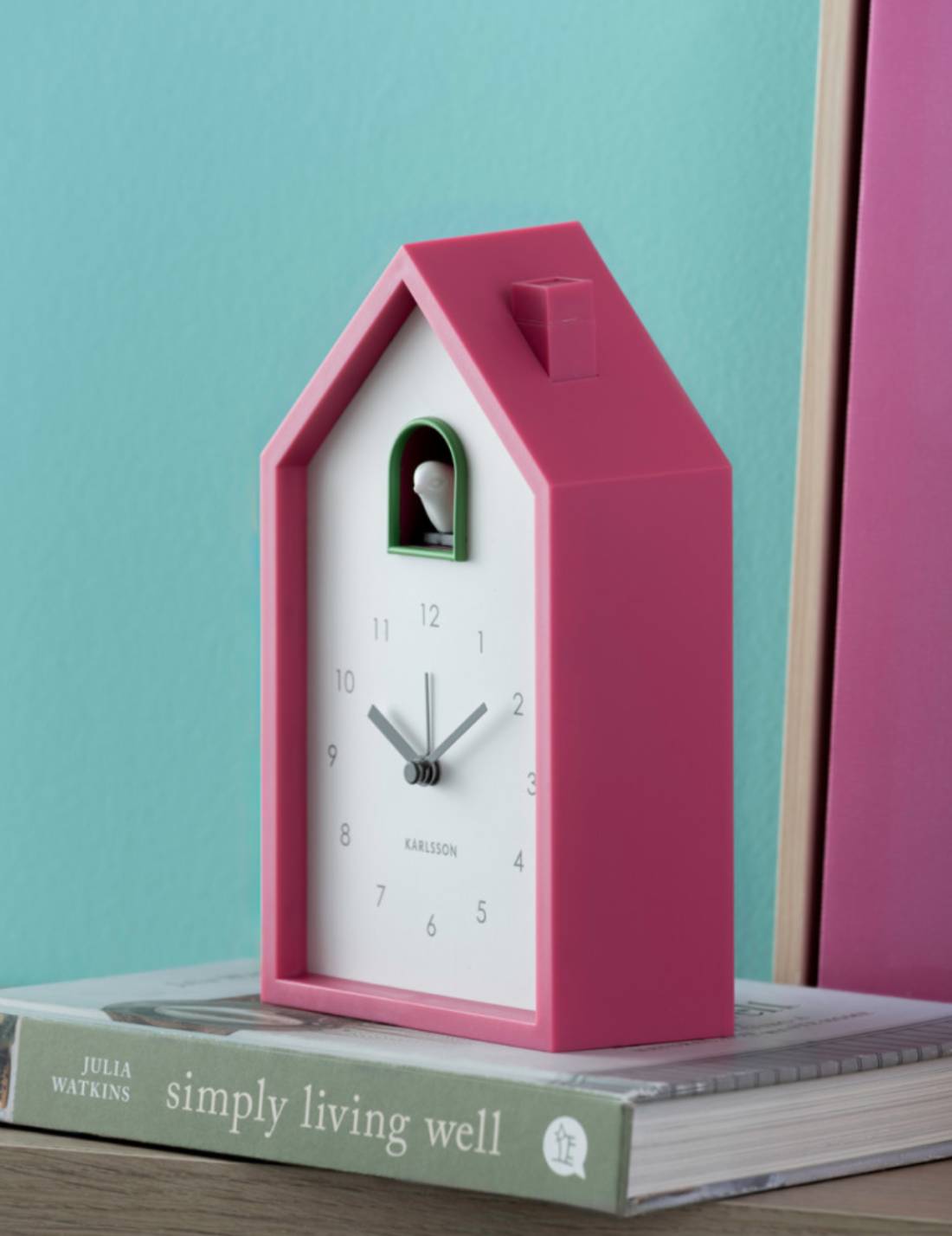 Orologio Da Tavolo Moderno A Cucù In ABS Fucsia
