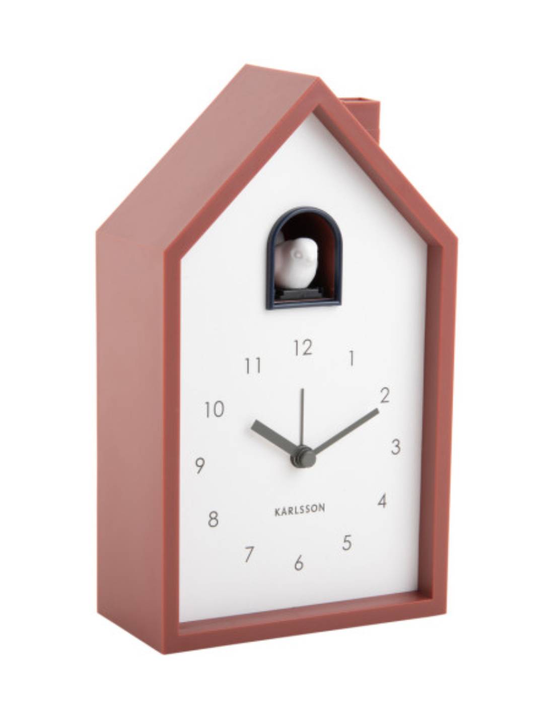 Orologio Da Tavolo Moderno A Cucù In ABS Rosso Ocra