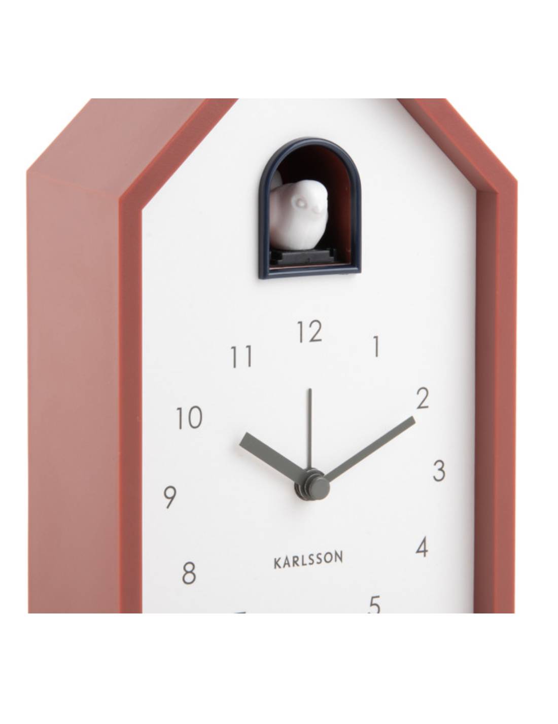 Orologio Da Tavolo Moderno A Cucù In ABS Rosso Ocra