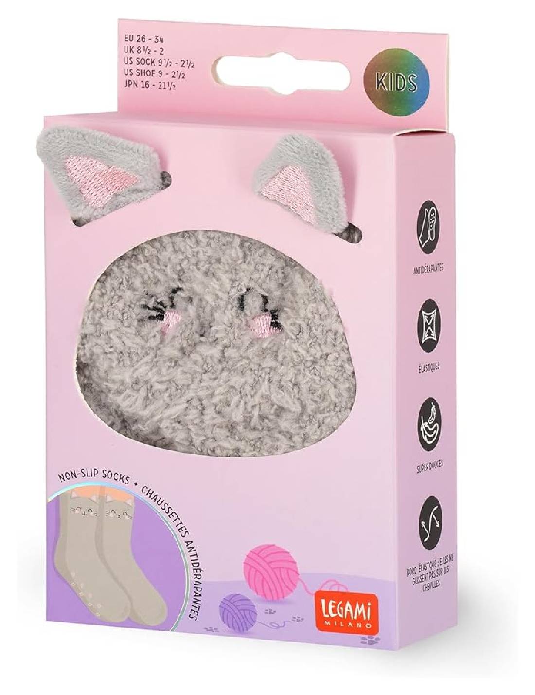Calzini Antiscivolo It's A Match Kitty Legami Tg. 26/34