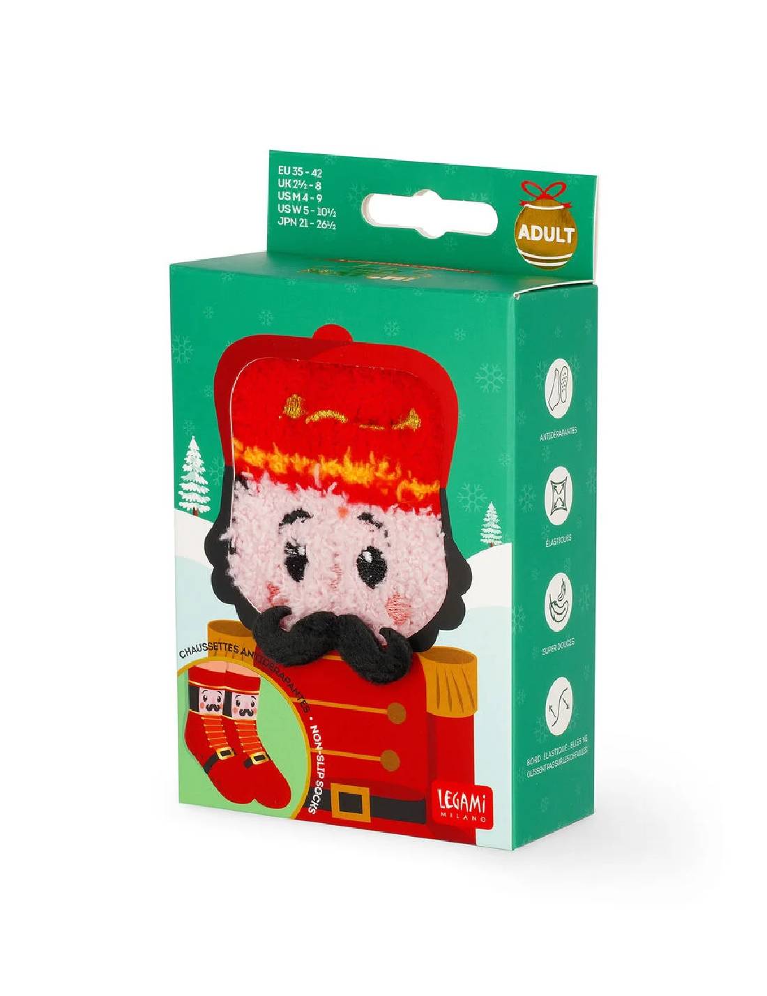 Calzini Antiscivolo It's A Match Schiaccianoci Legami Tg. 26/34