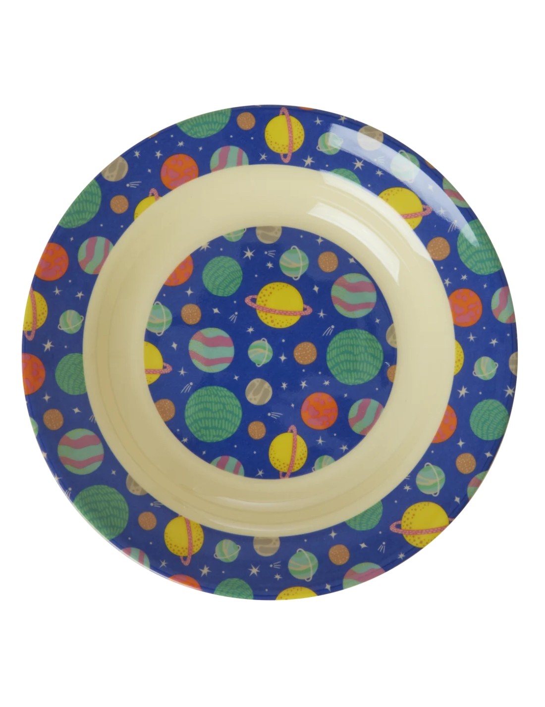 Rice Piatto Fondo Per Bambini Melamina Galassia 20cm