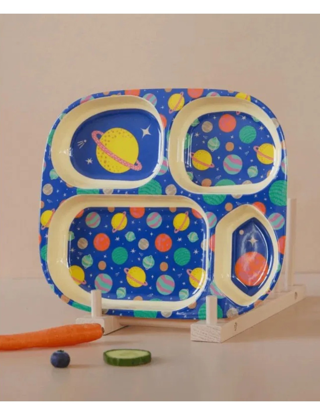 Rice Piatto Per Bambini Melamina Galassia 24cm