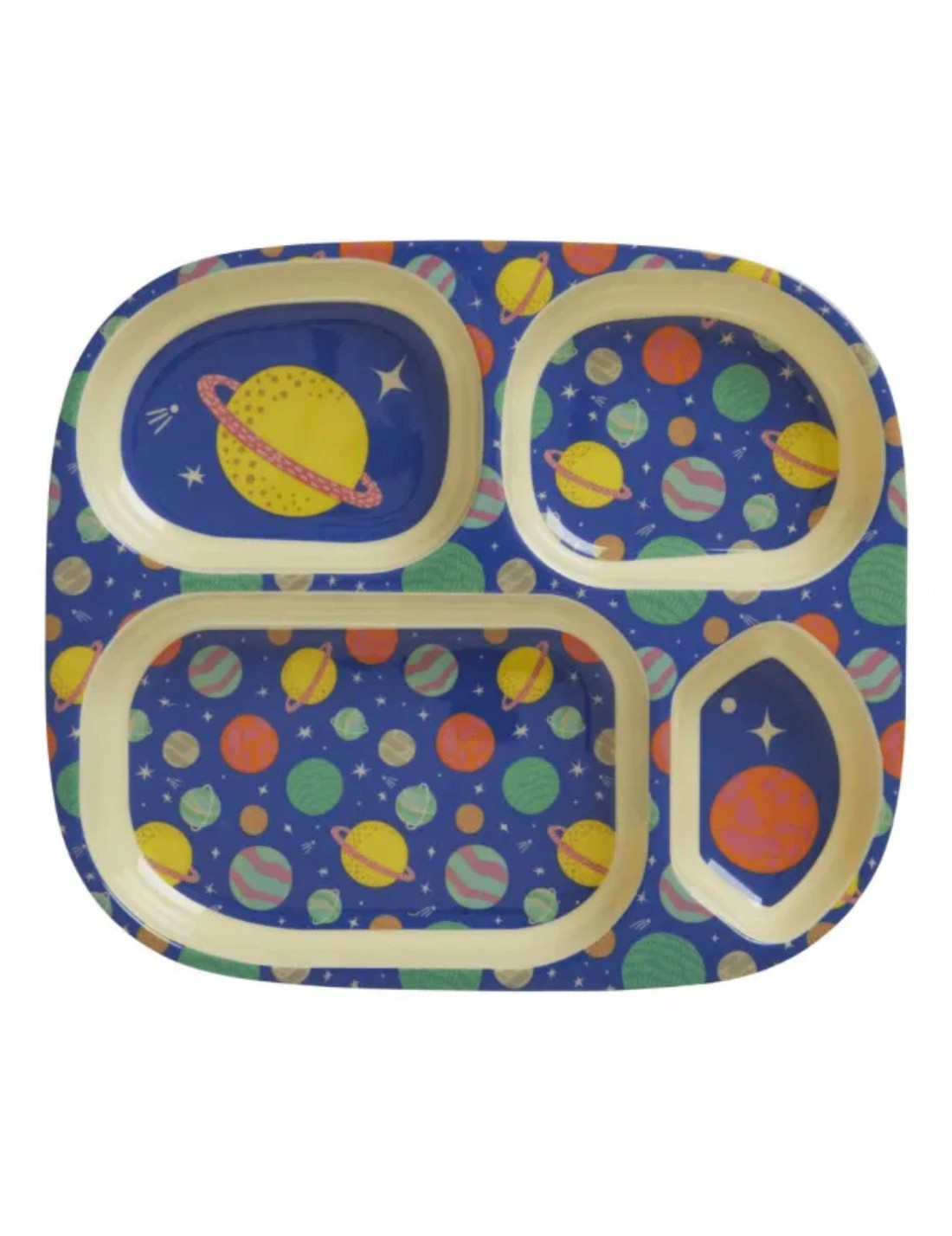 Rice Piatto Per Bambini Melamina Galassia 24cm