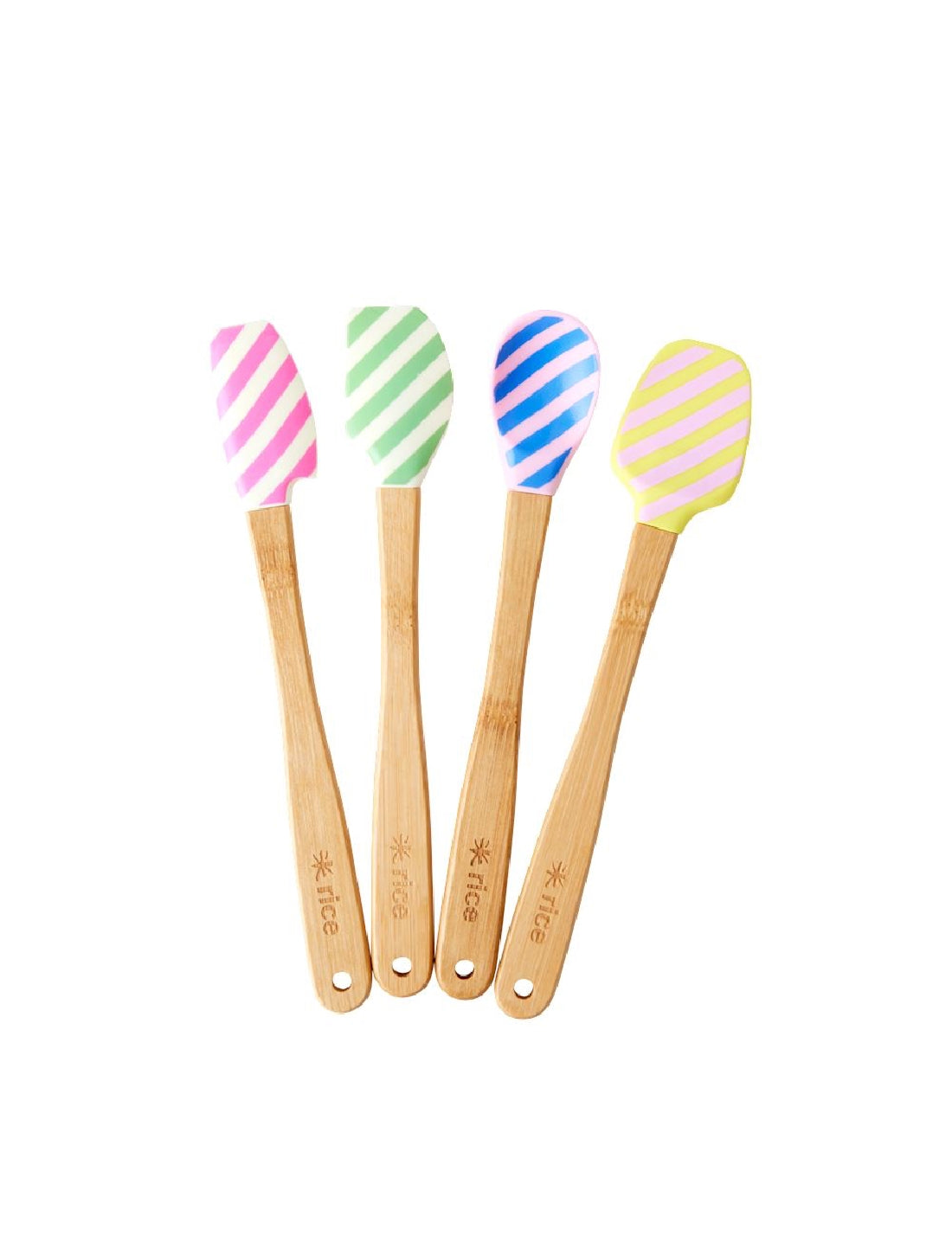 Rice Mestolo Cucina Bamboo E Silicone Fantasie Assortite 31cm