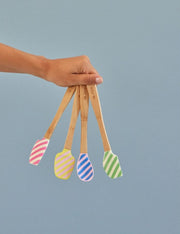 Rice Mestolo Cucina Bamboo E Silicone Fantasie Assortite 31cm
