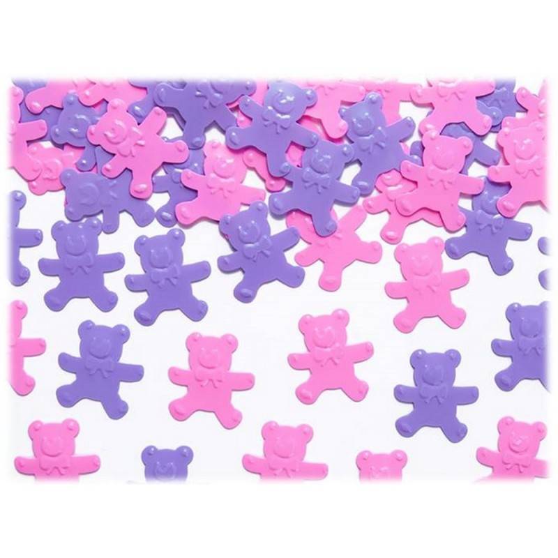 Coriandoli Decorativi Orsetti Rosa e Viola 15g