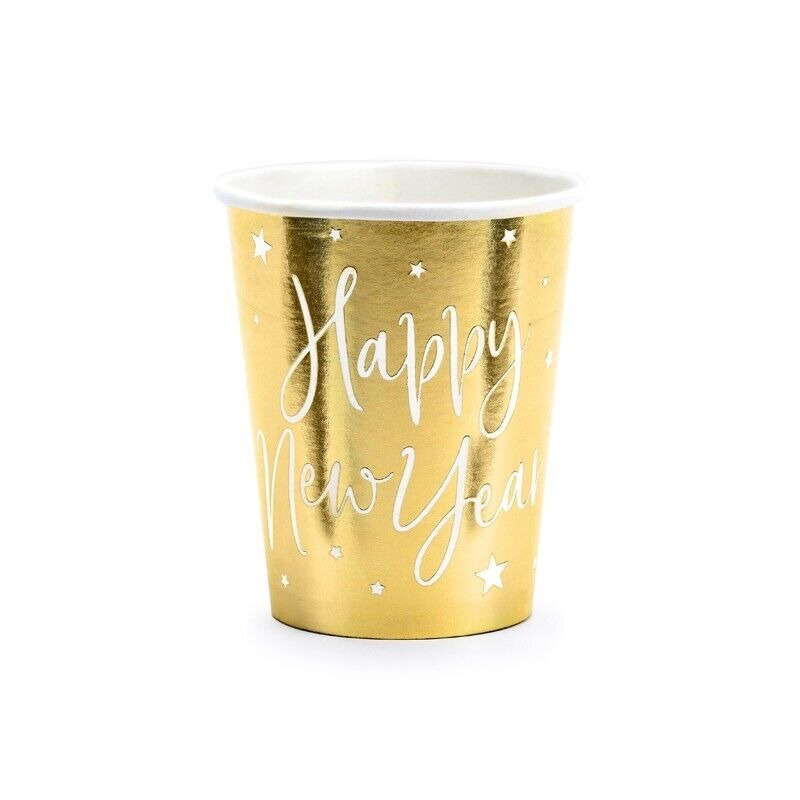 Bicchiere Capodanno Happy New Year Oro