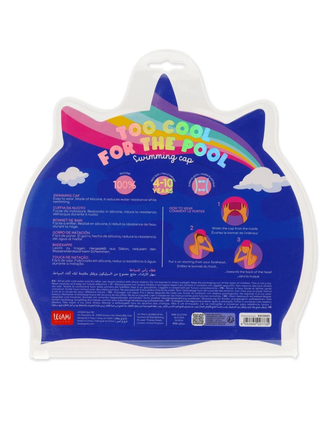 Cuffia Da Nuoto Unicorno Too Cool For The Pool Legami