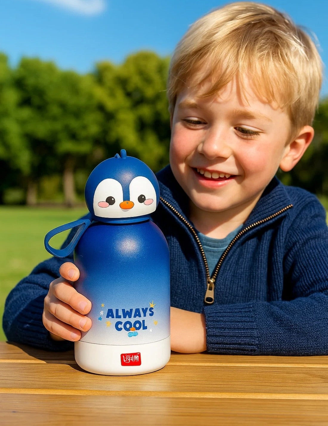 Borraccia Termica In Acciaio Inox Per Bambini Hot And Cold BFF Pinguino Legami 310ml