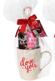 Tazza In Ceramica "I Love You" Con Cioccolato