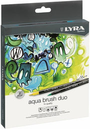 Pennarelli Lyra Aqua Brush Duo Hi-Quality 24pz.