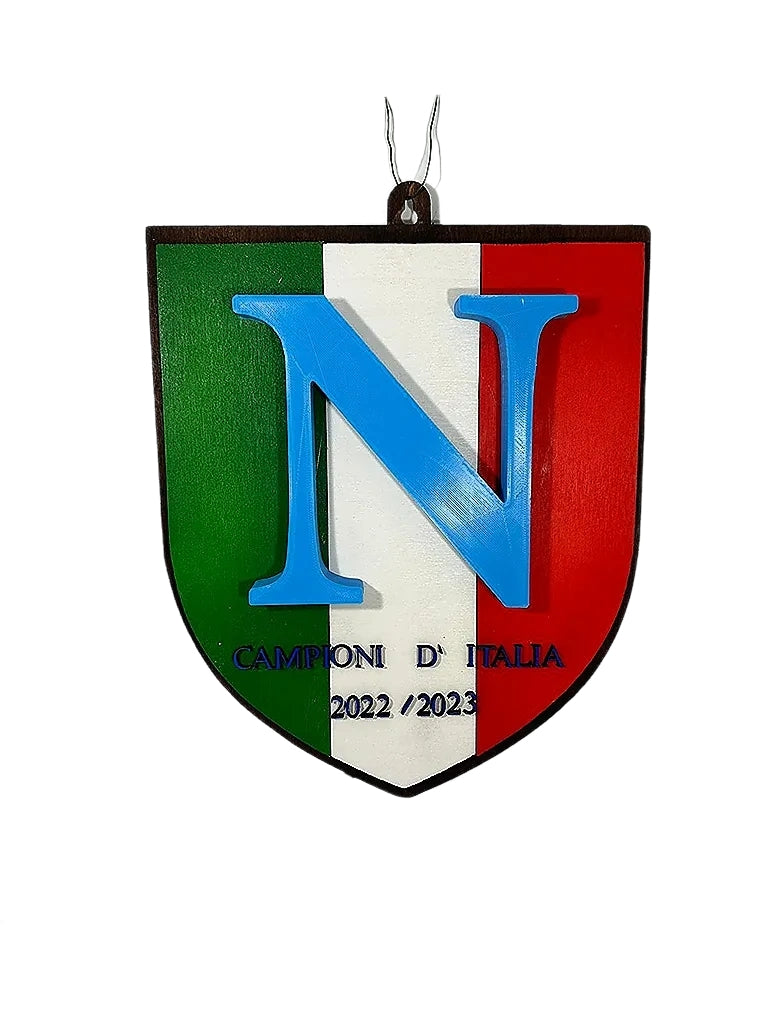 Lampada Celebrativa Scudetto SSC Napoli 23x28cm