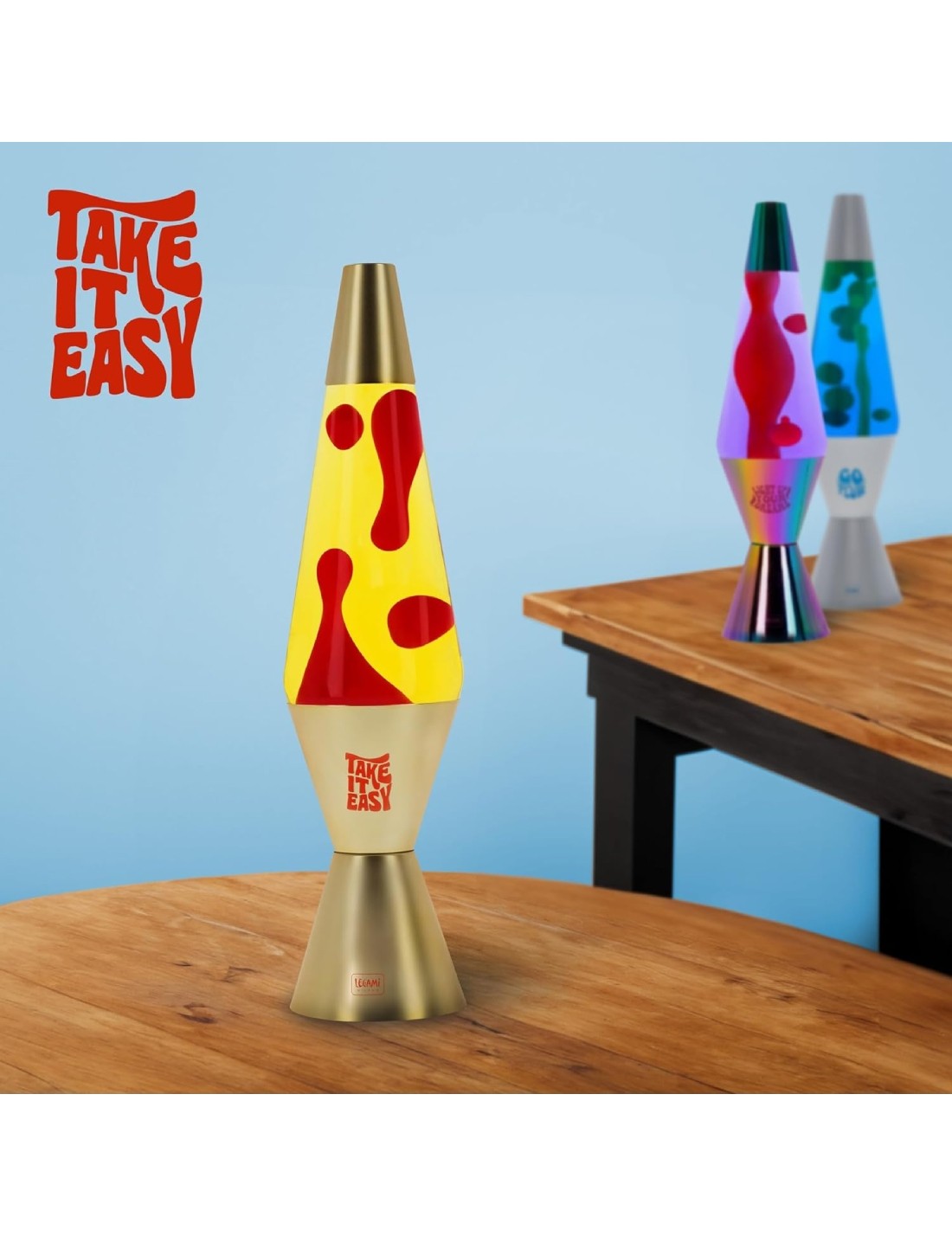 Lampada Lava Magmastic Oro Legami