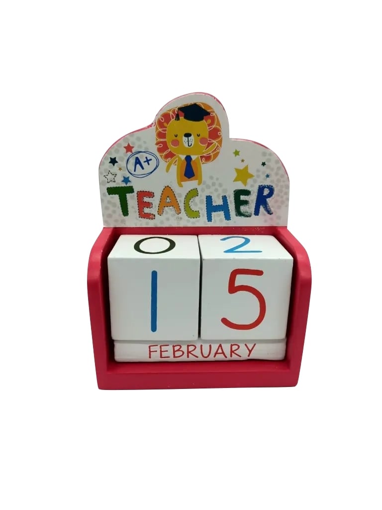 Calendario In Legno Da Scrivania Componibile Teacher