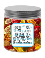Varzilicious Barattolo Caramelle Haribo Ti Amo In Tutte Le Lingue Del Mondo