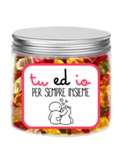 Varzilicious Barattolo Caramelle Haribo Tu Ed Io Per Sempre Insieme