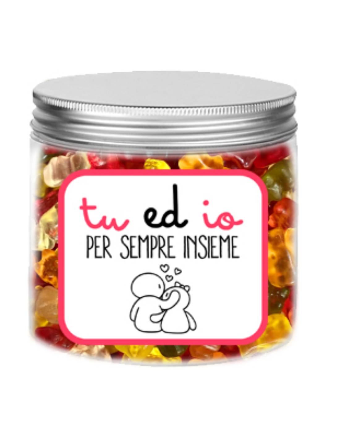 Varzilicious Barattolo Caramelle Haribo Tu Ed Io Per Sempre Insieme
