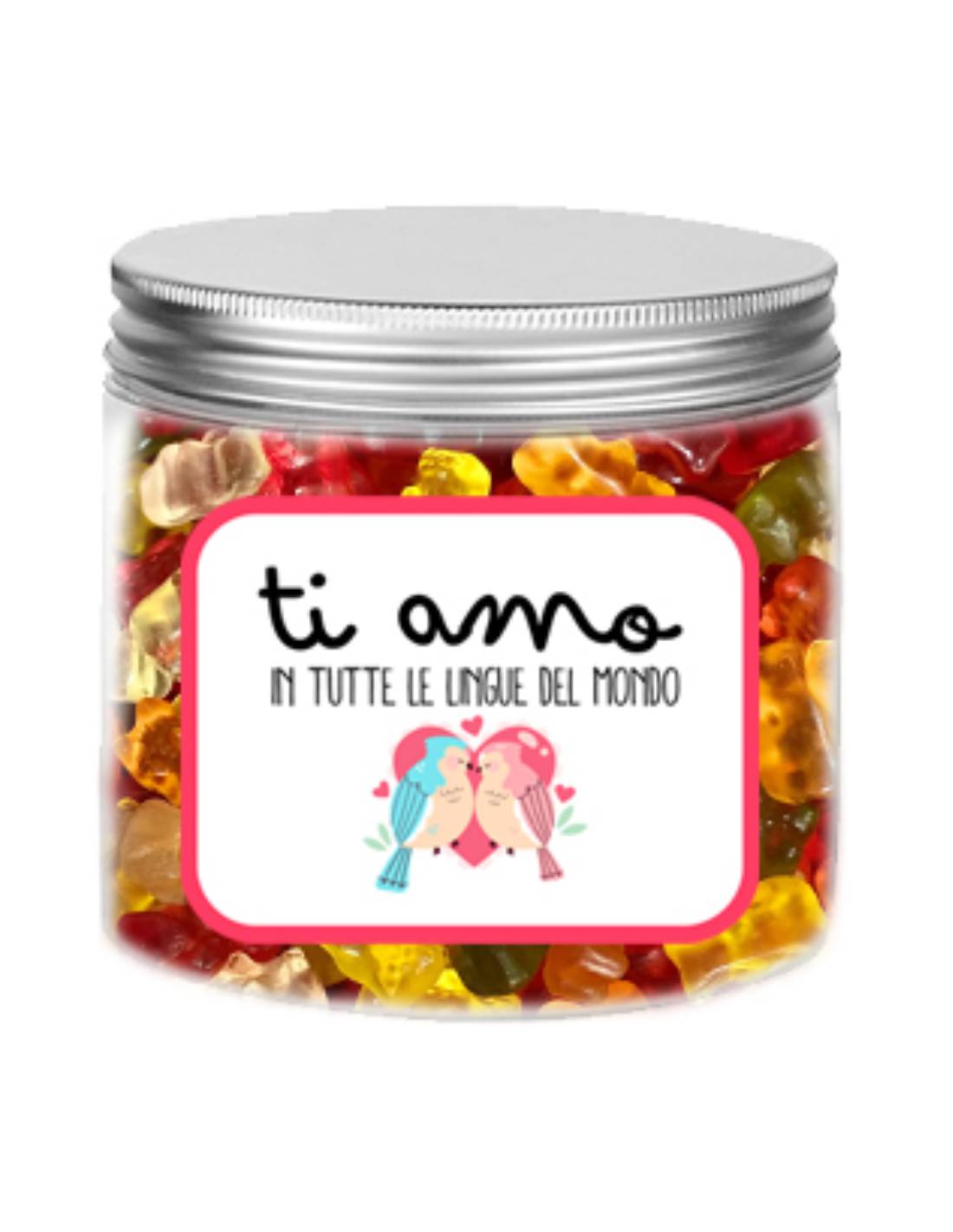 Varzilicious Barattolo Caramelle Haribo Ti Amo In Tutte Le Lingue Del Mondo