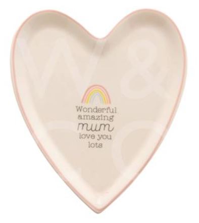 Vassoio Portagioie A Forma Di Cuore Rosa