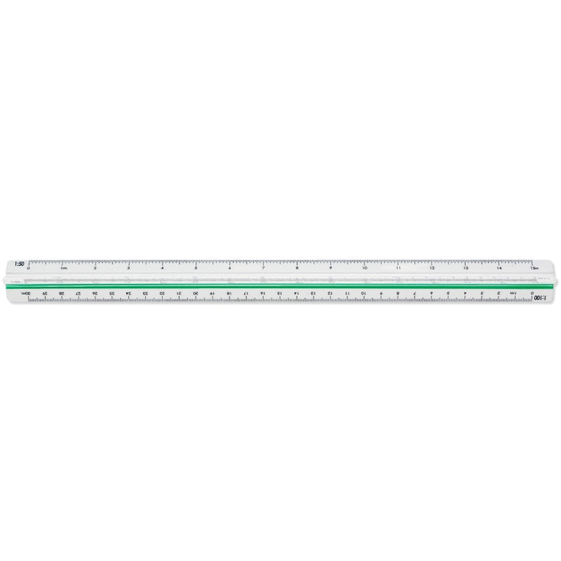Scalimetro Per Arredamento 30cm 6 Scale: 1:100-200-250-300-400-500
