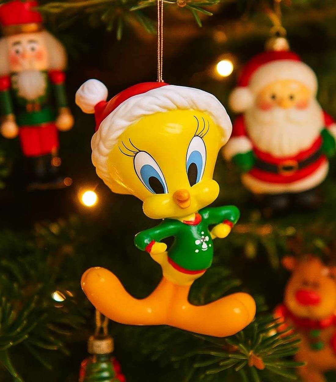 Addobbo Albero Di Natale Looney Tunes Tweety 9cm