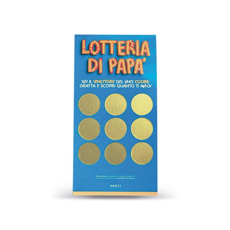 Biglietto Di Auguri Lotteria Di Papà Gratta E Scopri Con Dedica