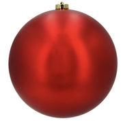 Pallina Albero Di Natale In Plastica Rosso 20cm