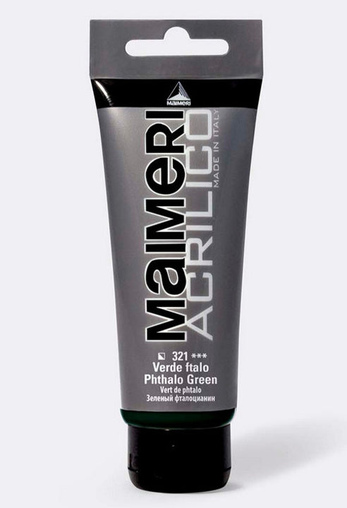 Maimeri Vernice Acrilica Verde Ftalo 75ml