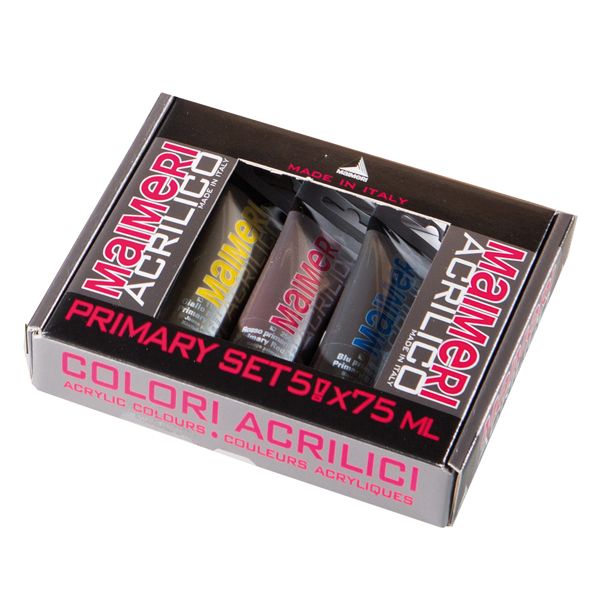 Maimeri Primary Set 5pz Colori Acrilici 75ml