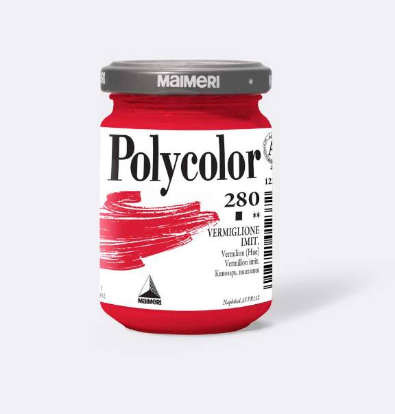 Polycolor 280 Maimeri Vermiglione Imit. Tempera Vinilica 140ml