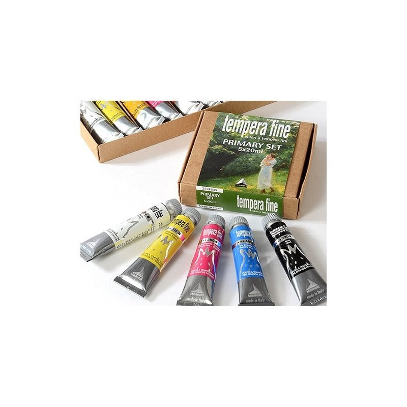 Tempera Fine Primary Set Maimeri 20ml 5 Colori