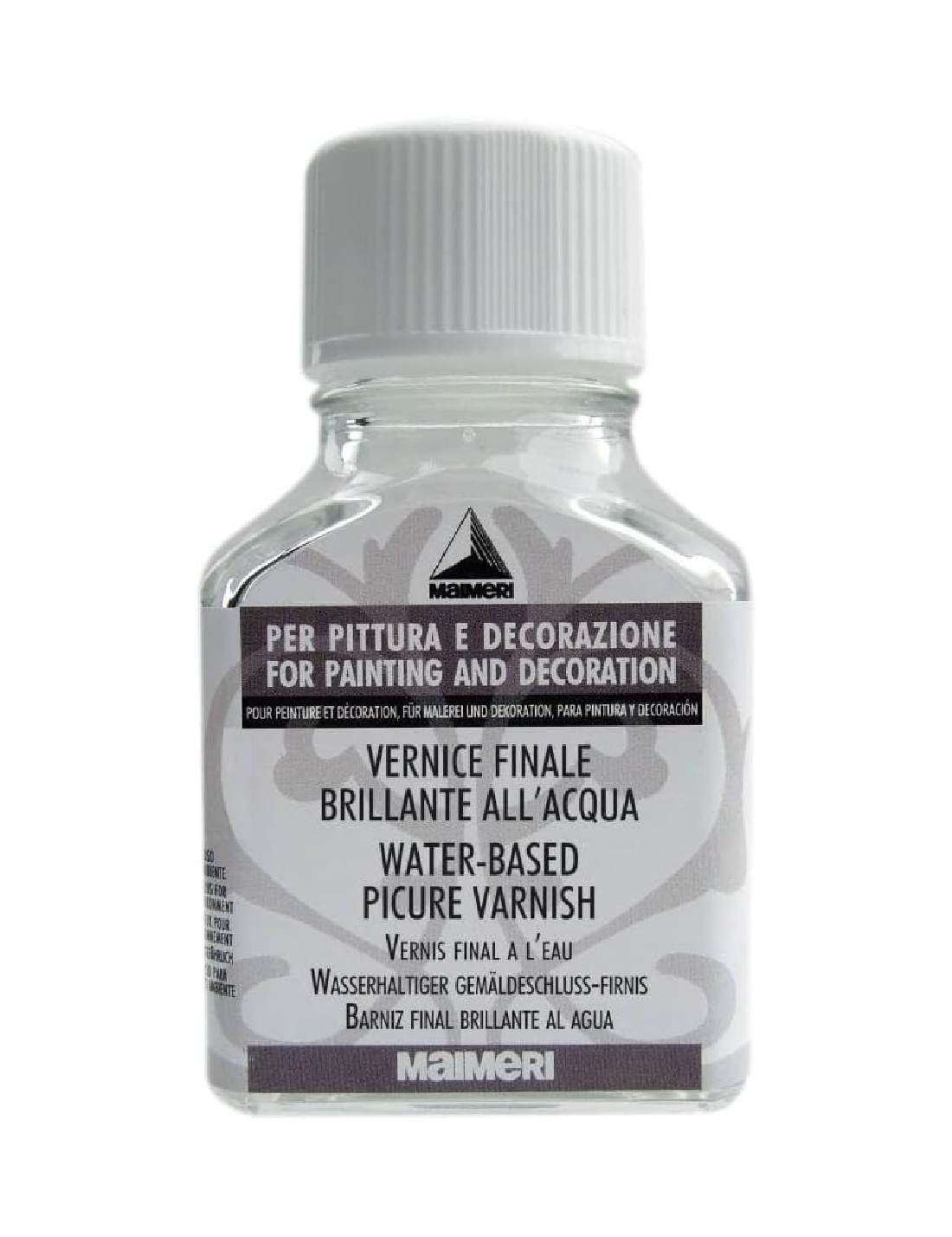 Vernice Finale Brillante A Base Acqua Maimeri per Pittura Olio 75 ml