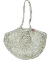 Borsa A Rete In Cotone Beige 35x65cm