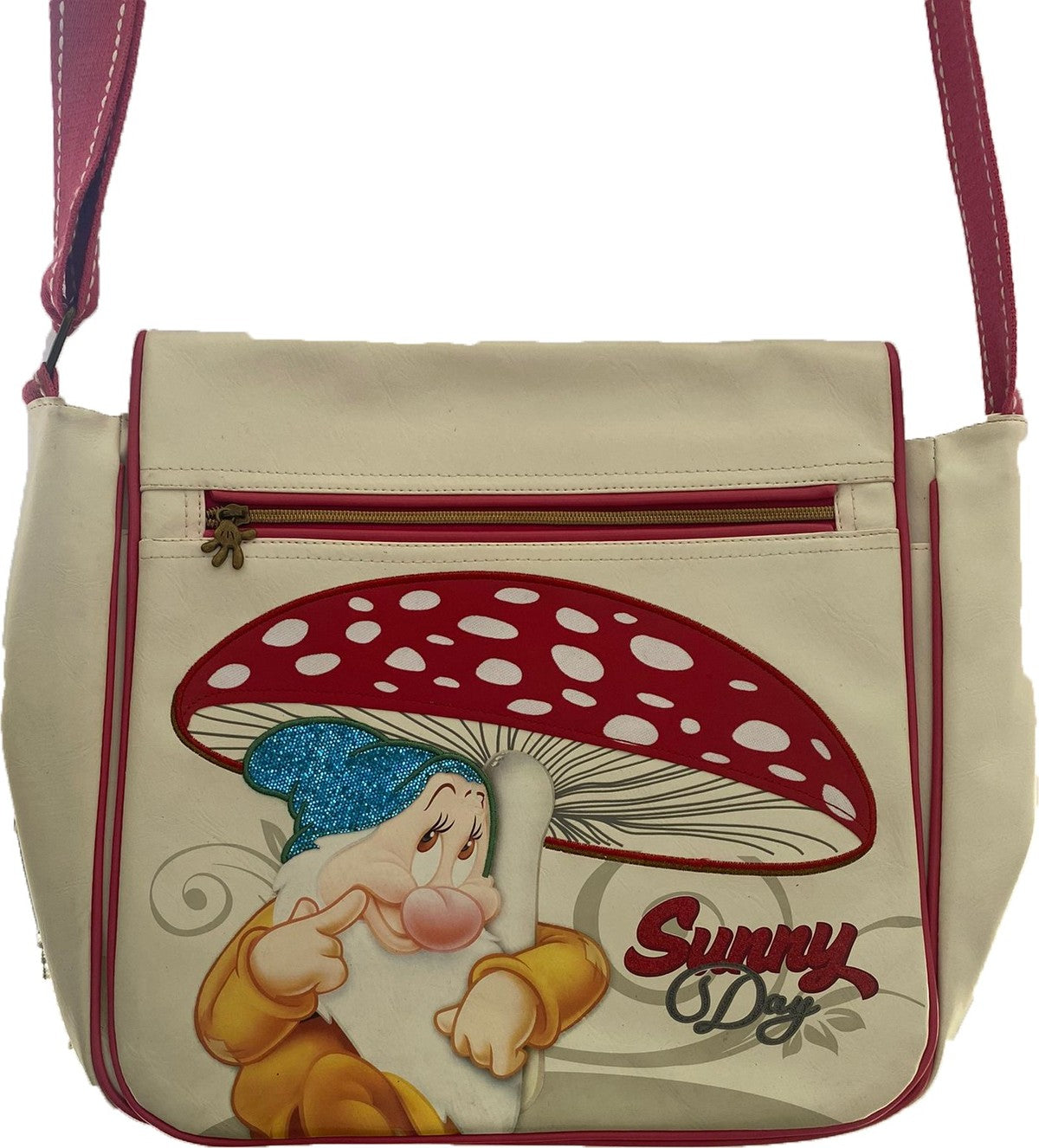 Borsa Tracolla Mammolo Biancaneve E I 7 Nani Disney Bianco