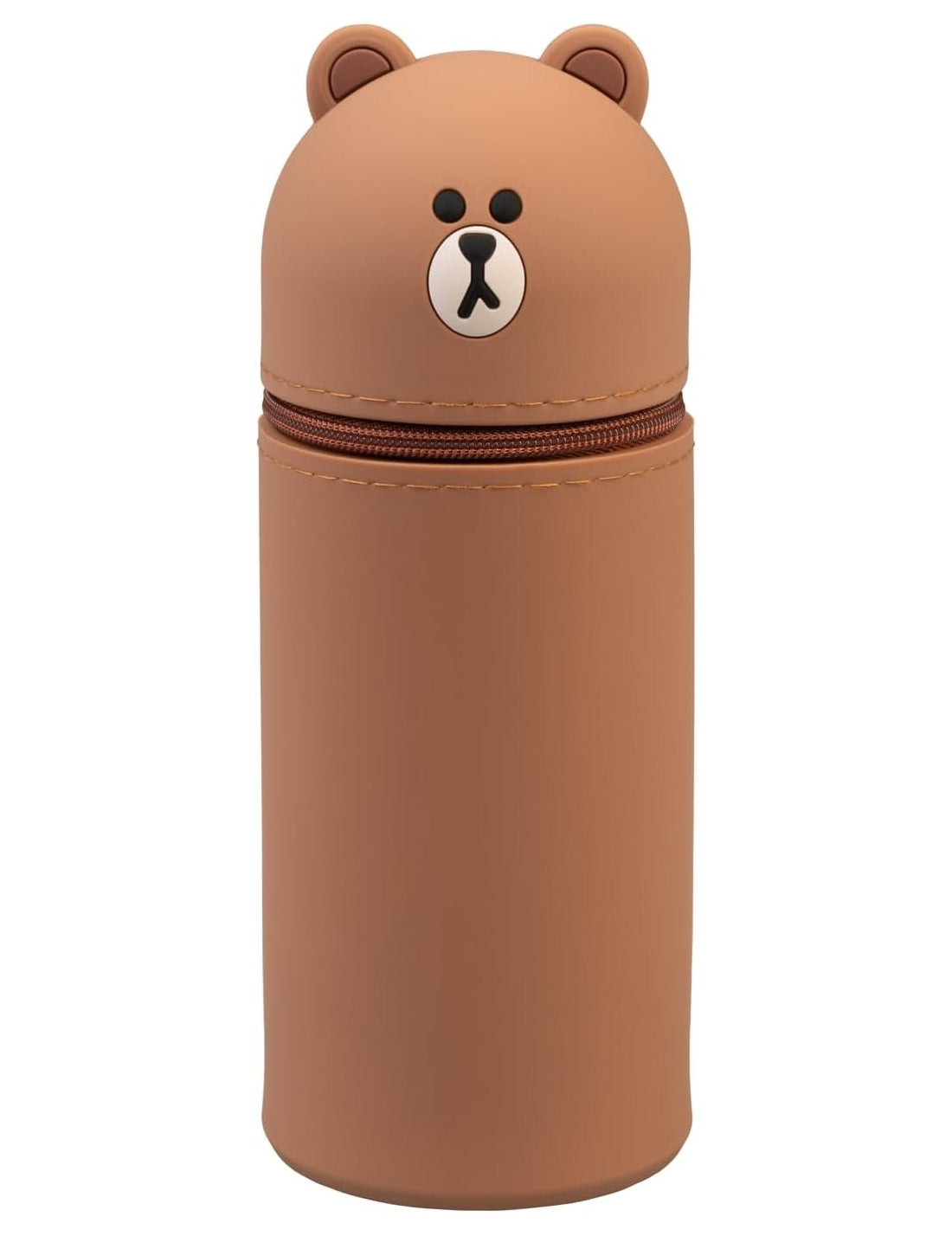 Portapenne In Silicone Line Friends Brown Orsetto Teddy 3D