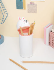 Portapenne In Silicone Line Friends Cony Coniglio 3D