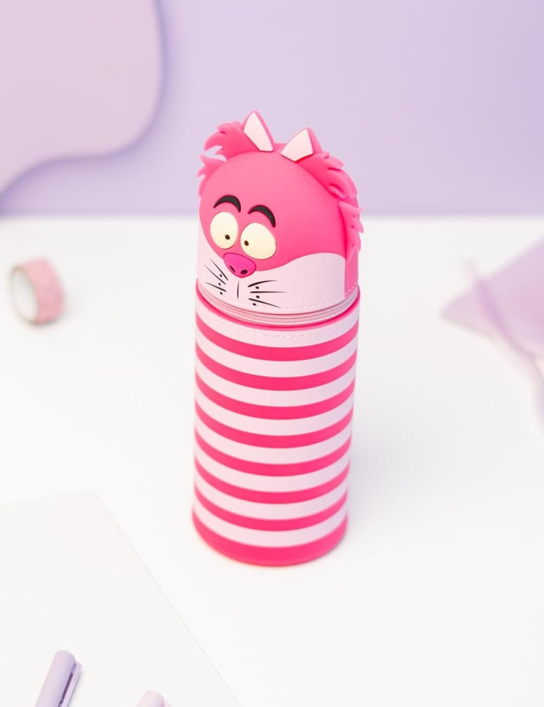 Portapenne In Silicone Disney Stregatto Alice Nel Paese Delle Meraviglie 3D
