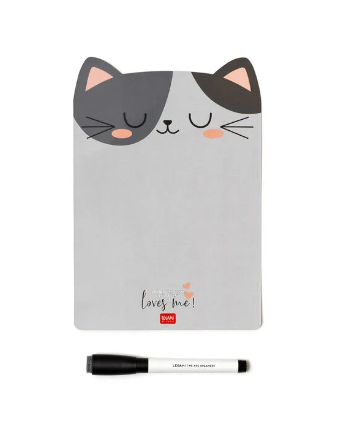 Lavagna Magnetica Gatto Con Marker Nero Legami