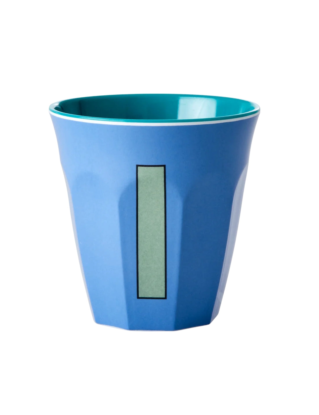 Rice Bicchiere Melamina Lettera I Blu Polvere
