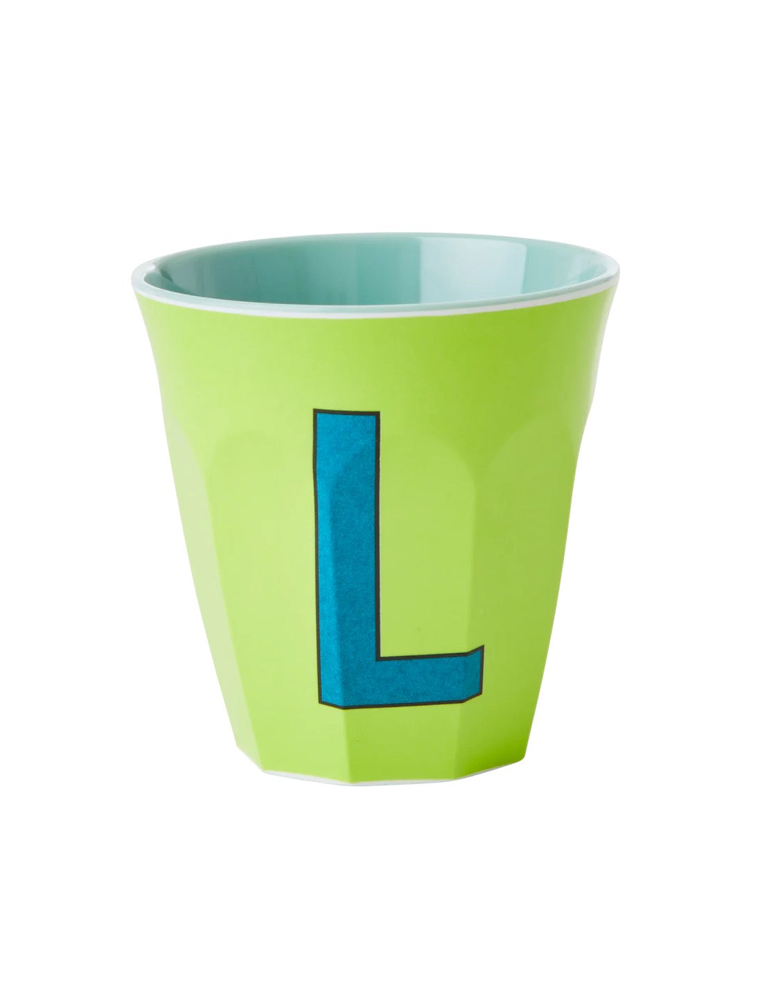 Rice Bicchiere In Melamina Lettera L Lime
