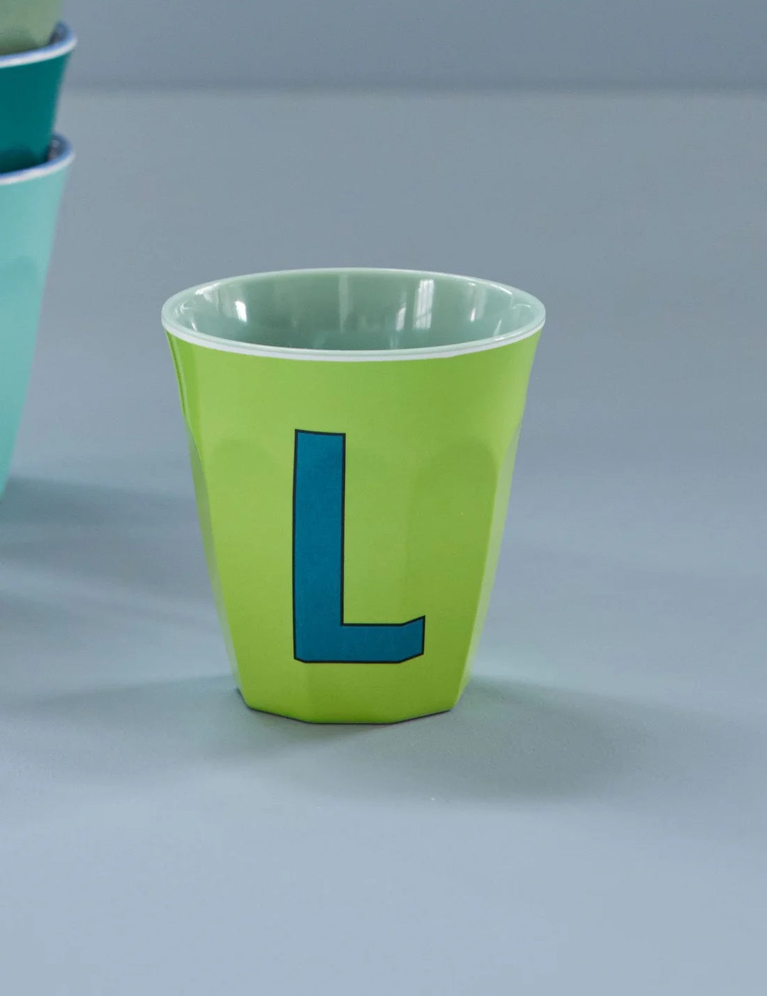 Rice Bicchiere In Melamina Lettera L Lime