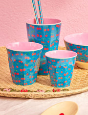 Rice Bicchiere Melamina Blu Cherry