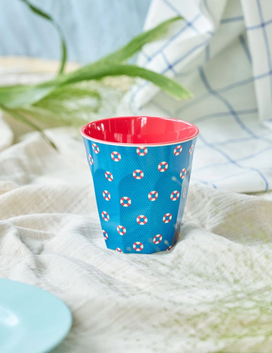 Rice Bicchieere Melamina Blu Salvagenti