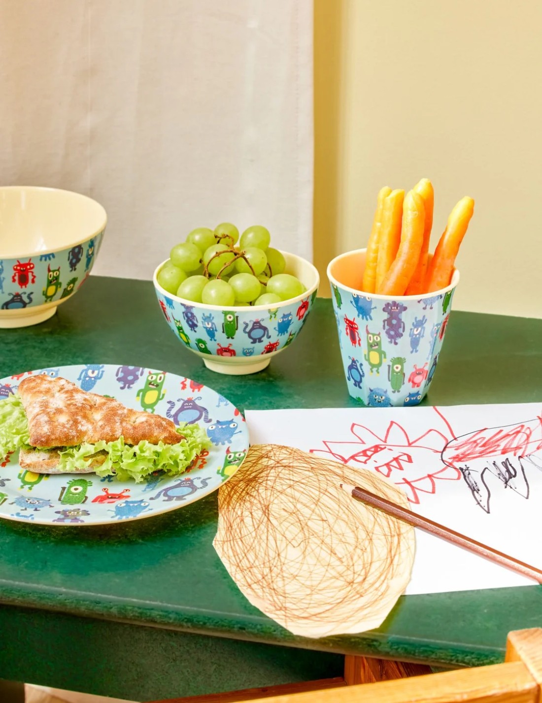 Rice Bicchiere Melamina Monsters
